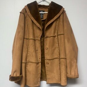 Dennis Basso Tan Shearling Jacket
